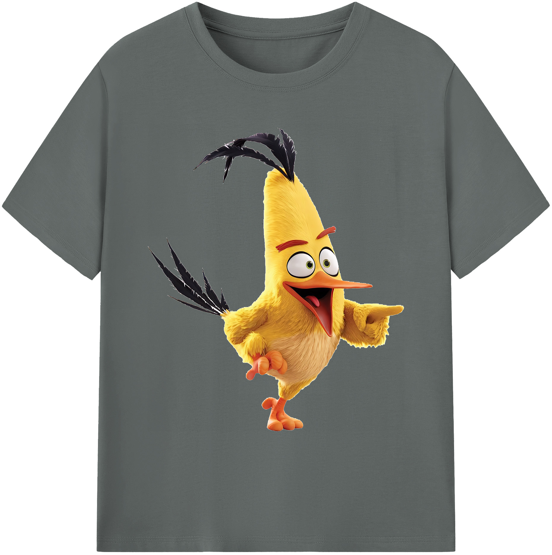 （画像用） Angry Birds アングリーバード 綿100％ メンズ半袖Tシャツ｜肌触りやわらか＆通気性